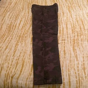 Camouflage, high rise, vintage, straight leg jeans!